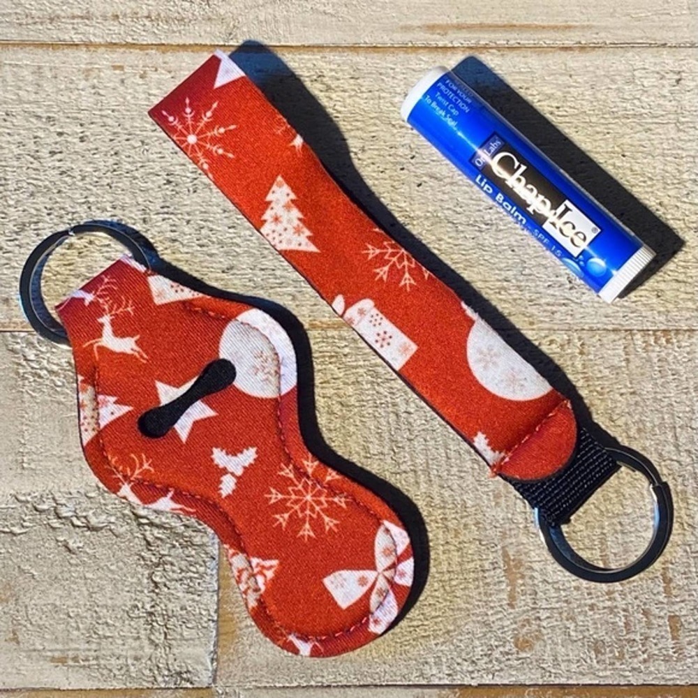 5 for $25 Stocking Stuffers Wrist Strap Lip Balm Holder Keychain Lipstick Holder